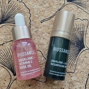 Biossance vitamin c rose oil and lactic acid serum